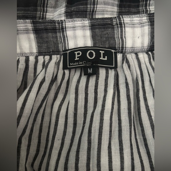 POL plaid Skater Front Button Skirt NWOT - Picture 3 of 3